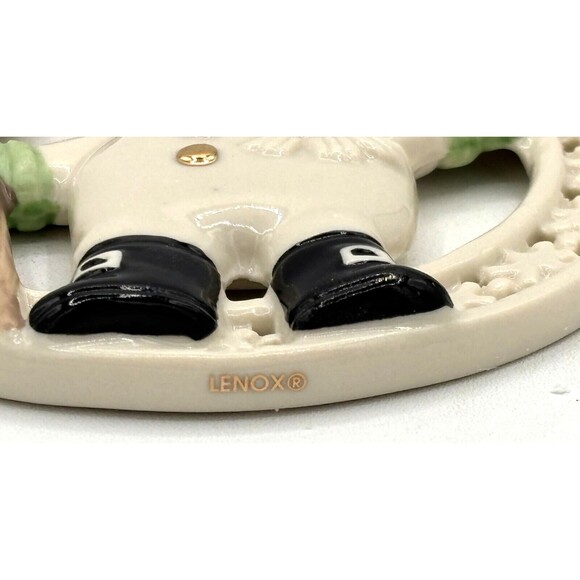 Lenox Pierced Figural Snowman Christmas Ornament Bone China 24K Gold Accent 3.5" - Picture 16 of 16